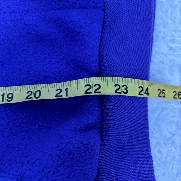 Vtg 90s CBS College Tour Purple Fleece Full Zip Jacket Mens Sz XL - Picture 7 of 7